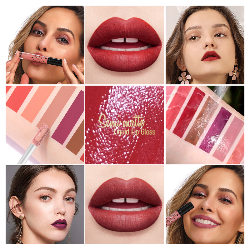 Lipstick Set 6pcs Matte Velvety Liquid Lipstick Matte Lip gloss Lip ...