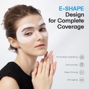Private Label OEM  Collagen Under Eye Patches: Deep Real Collagen Overnight Eye Gels Mask  - Dark Circles Puffiness Wrinkles Improvement - Neck Smile Line Pads