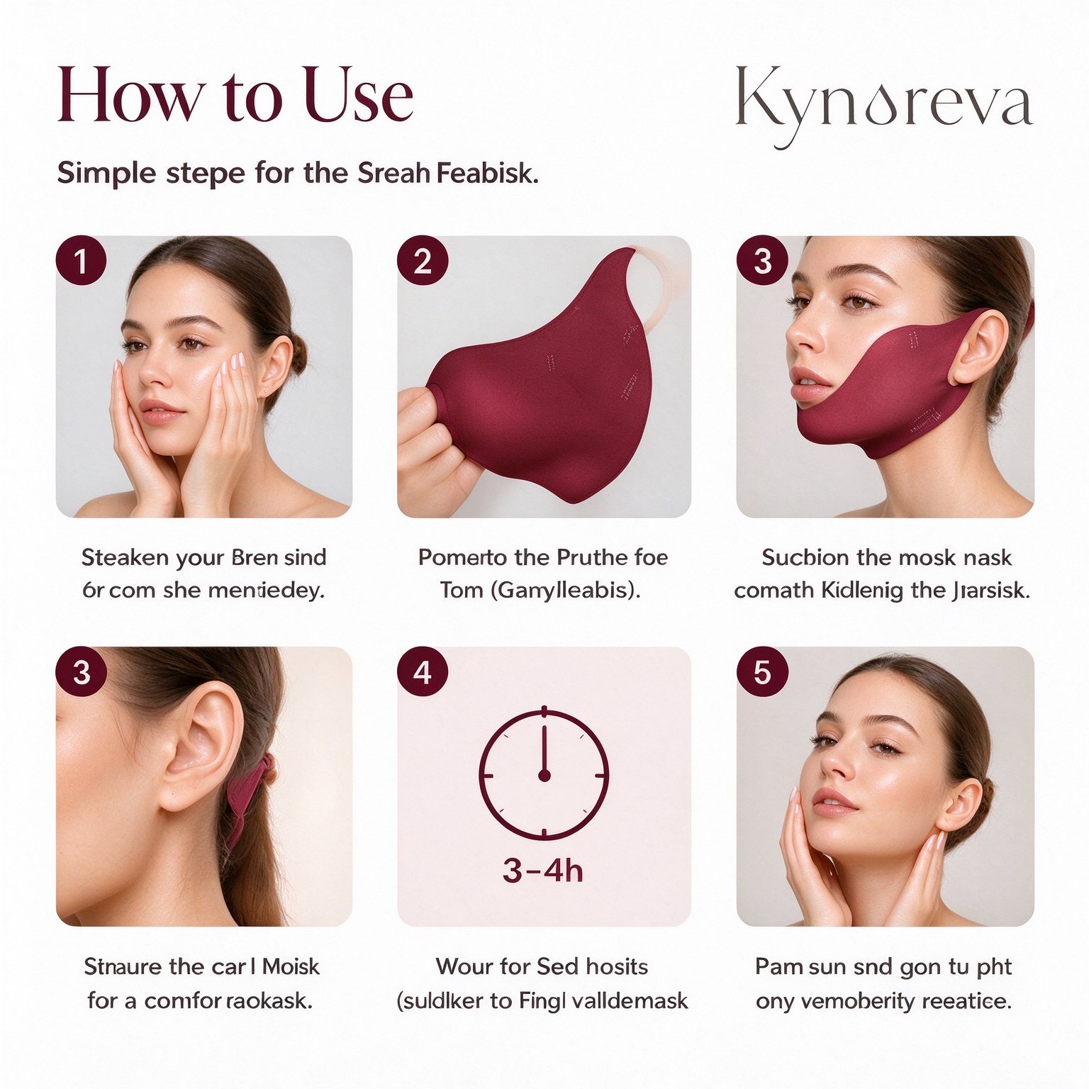 V Lifting Facial Contour Mask – Neck & Jawline Firming Mask | OEM/ODM Private Label - Image 5