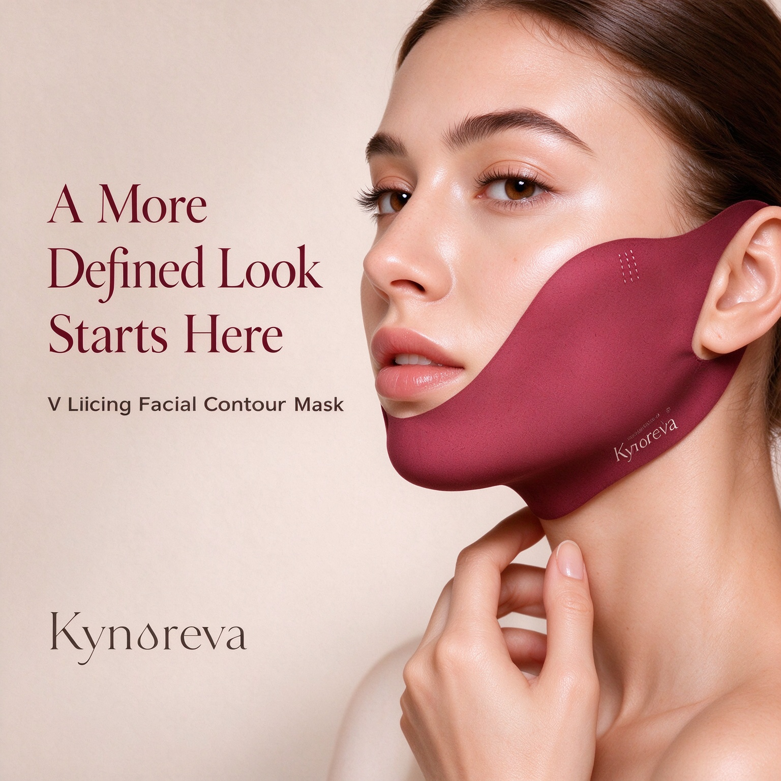 V Lifting Facial Contour Mask – Neck & Jawline Firming Mask | OEM/ODM Private Label - Image 6
