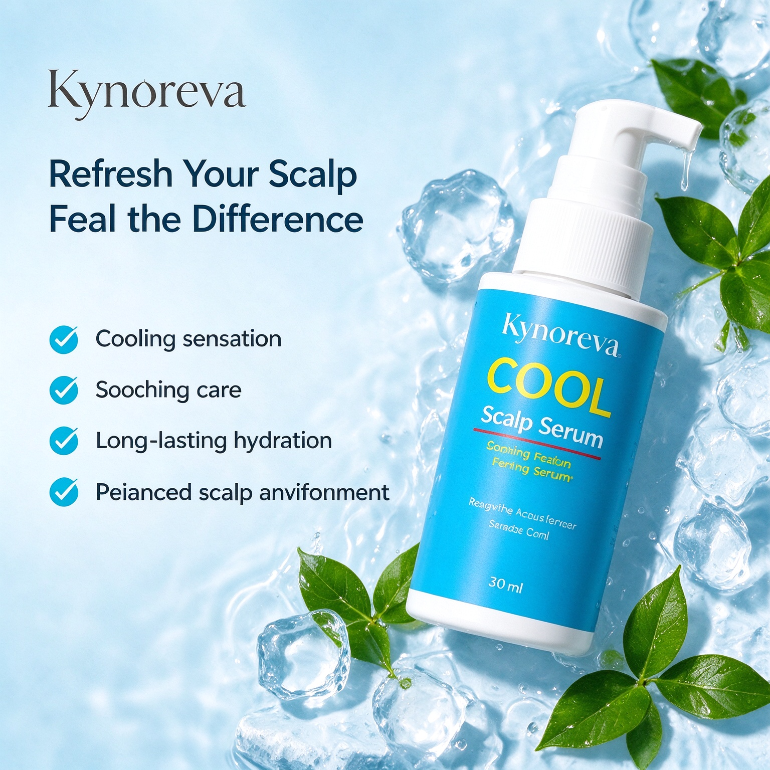 Cooling Scalp Serum for Sensitive Scalp – 50ml Soothing, Hydrating & Scalp Care Treatment | OEM/ODM Private Label - Image 7