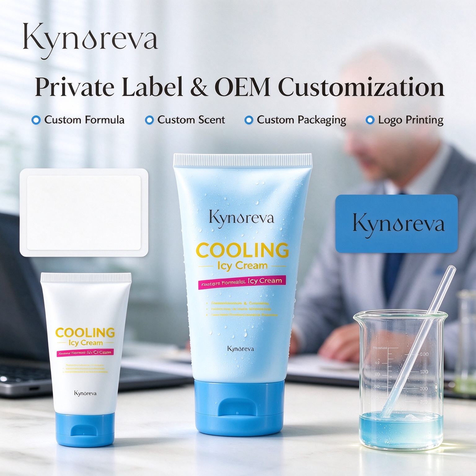 Cooling Icy Cream, Instant Cooling Soothing Cream for Heat-Stressed Skin, Barrier Repair & Hydrating After Sun, Post-Workout Calming Facial Cream 150g - Image 3