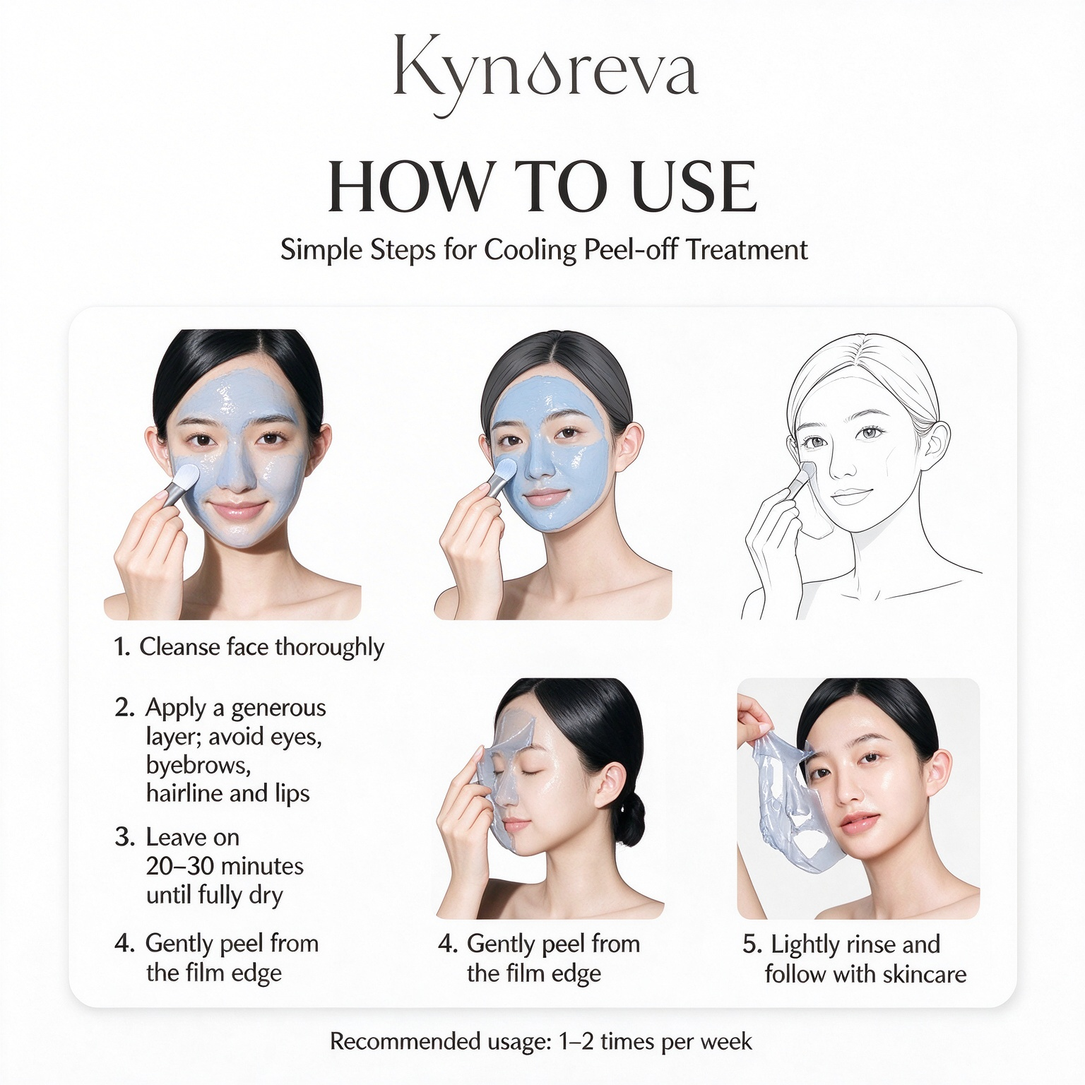 Custom Private Label Cooling Peel Off Mask | Icy Firming Mask for Heat Damage Repair, Hydrating, Brightening, OEM Custom Skincare - Image 5
