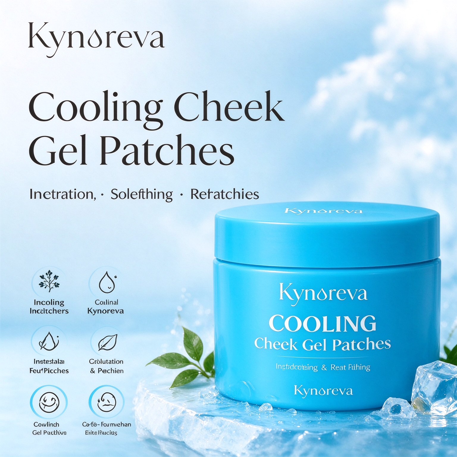 Cooling Cheek Gel Patches – Hydrating & Soothing Facial Patches - Image 2