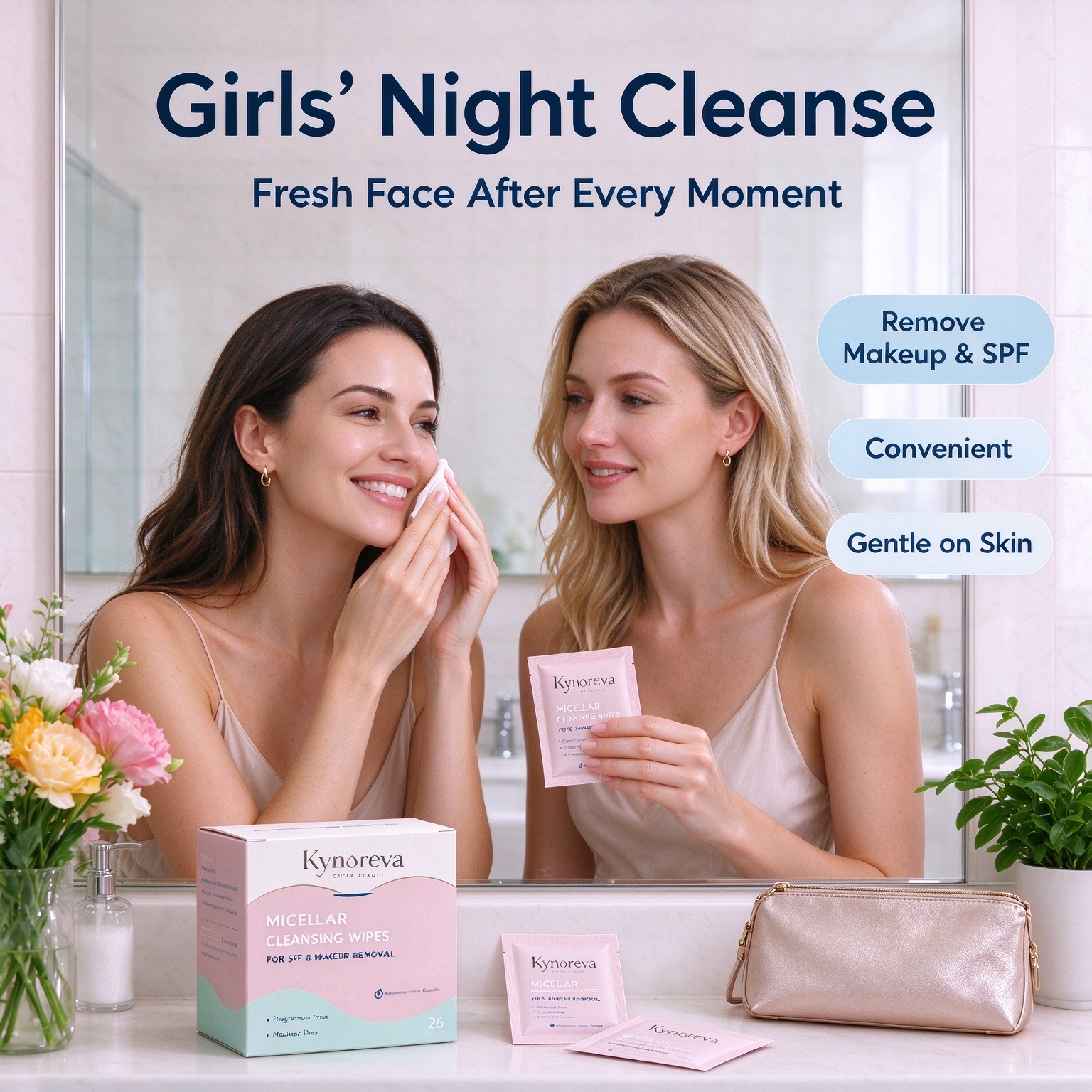 Micellar Cleansing Wipes – Daily SPF & Makeup Removal, 25 Count - Image 5