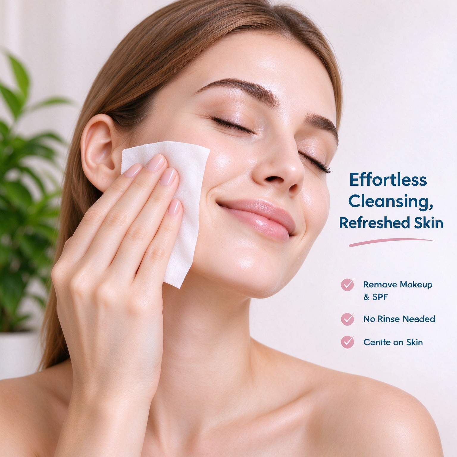 Micellar Cleansing Wipes – Daily SPF & Makeup Removal, 25 Count - Image 3