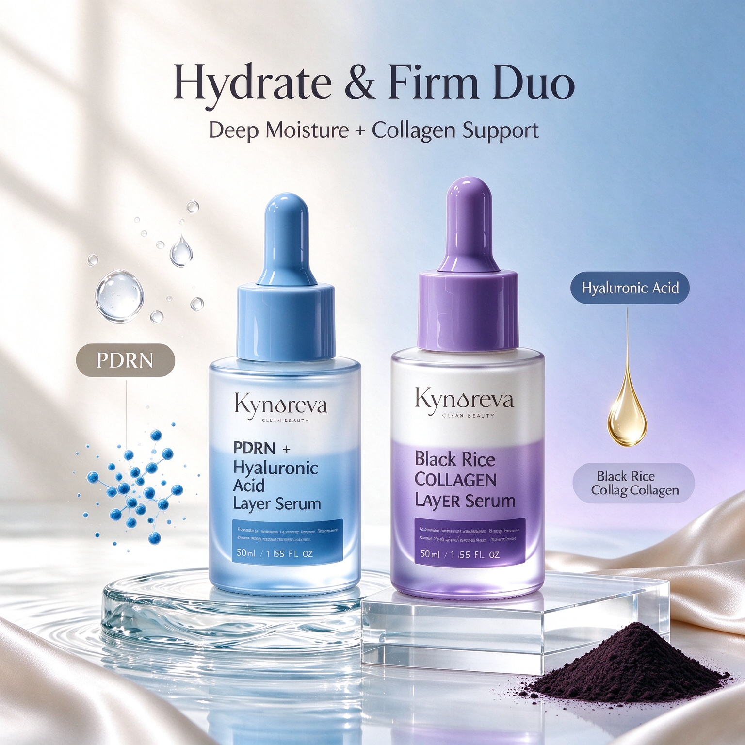 Milky Serum & Particle Serum Collection – Custom OEM/ODM Facial Serum Solution Private Label Hydrating, Repairing & Brightening Serum Series with PDRN, Hyaluronic Acid, Niacinamide, Collagen & Antioxidant Complex - Image 6