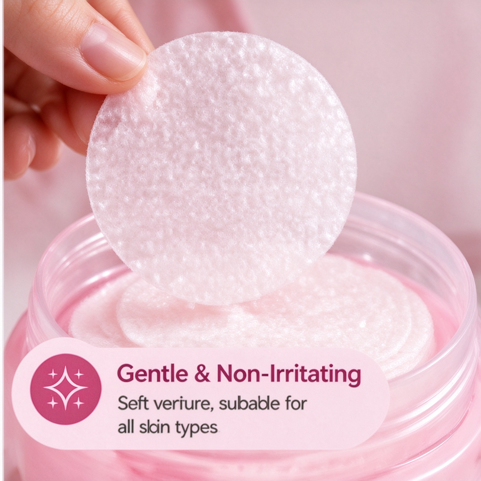 OEM Collagen Anti-Wrinkle Facial Toner Pads 120ml Moisturizing Repair Cotton Pads Hydrating Brightening Skin Care Pads for Face - Image 2