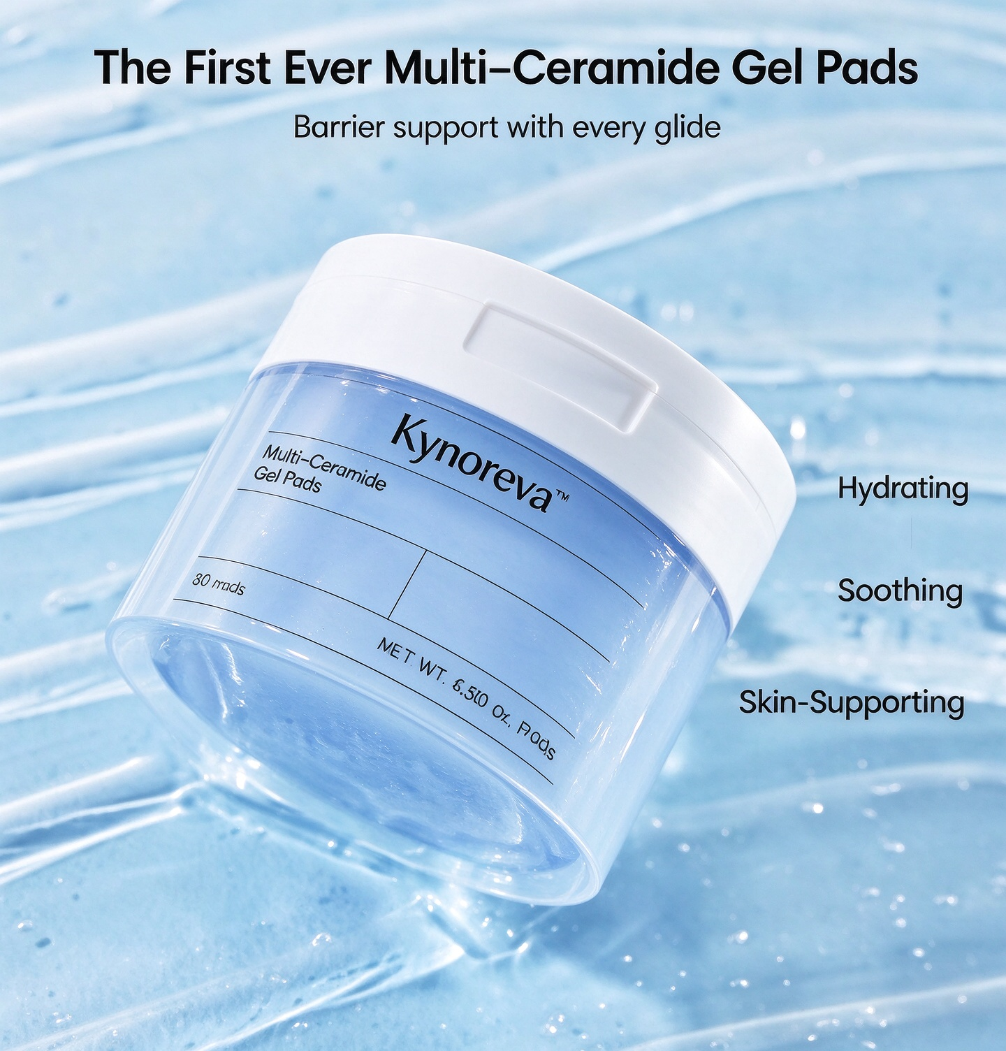 GEL TONER PADS SERIES – Multi-Functional Gel Facial Pads with Niacinamide, Ceramide, Collagen & Marine Extracts for Customized Skincare Solutions - Image 4