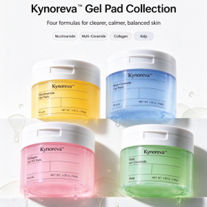 GEL TONER PADS SERIES – Multi-Functional Gel Facial Pads with Niacinamide, Ceramide, Collagen & Marine Extracts for Customized Skincare Solutions